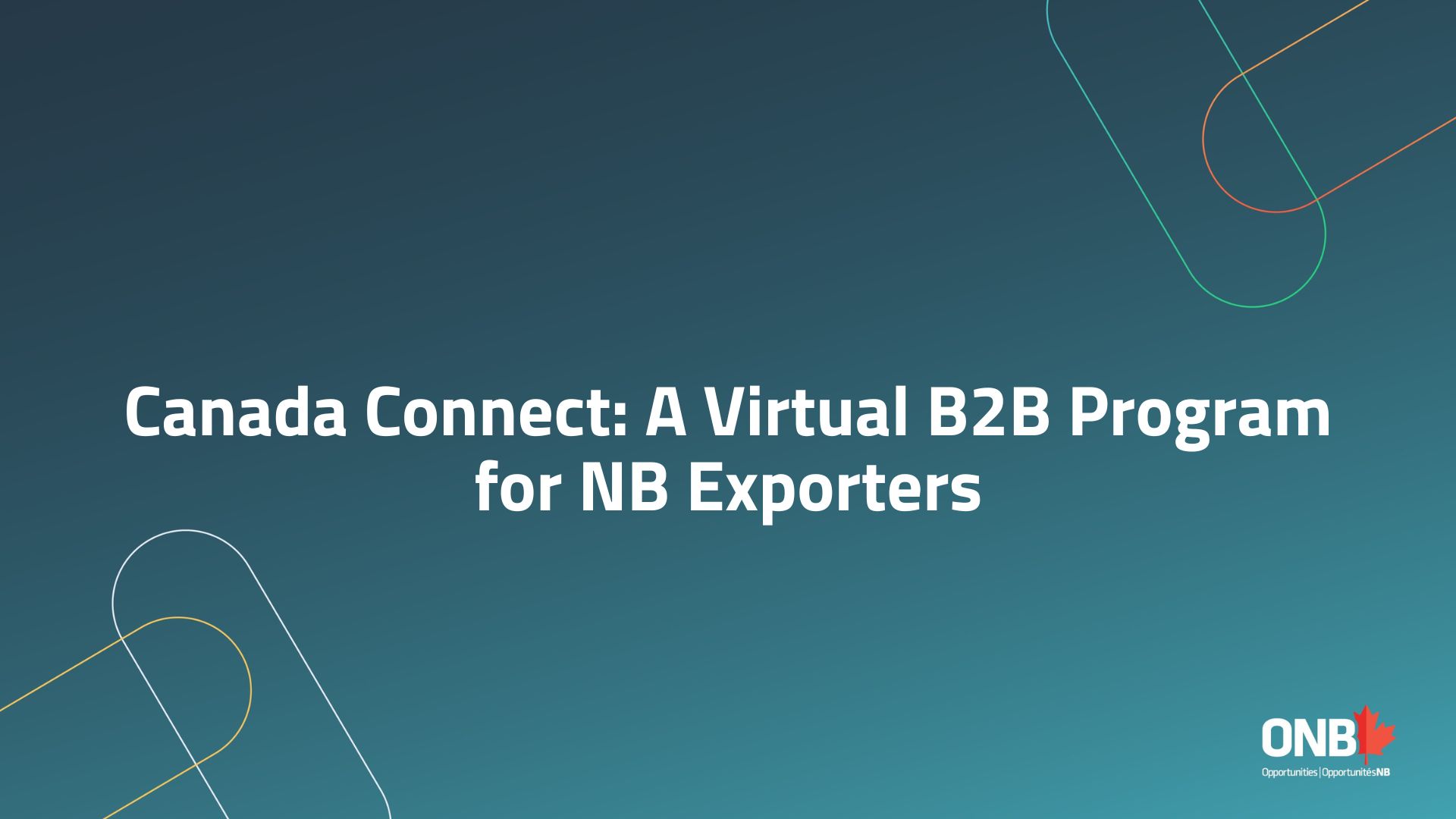 canada connect a virtual b2b program for nb exporters